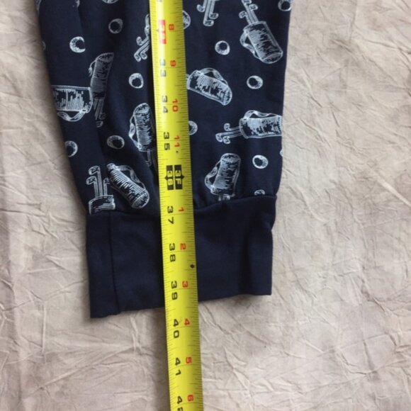 Mens Large Golf Pajamas Lounge Pants Night Zone Pajama Pants Like New - Picture 7 of 13